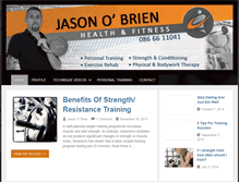 Tablet Screenshot of jasonobrienfitness.com